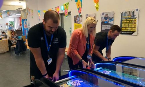 Roll and bowl racing game hire 